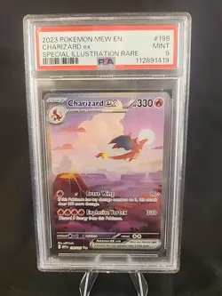 2023 Pokemon NEW EN Special Illustration Rare #199 Charizard ex Mint PSA 9 - Image 1
