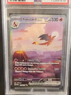 2023 Pokemon NEW EN Special Illustration Rare #199 Charizard ex Mint PSA 9 - Image 4