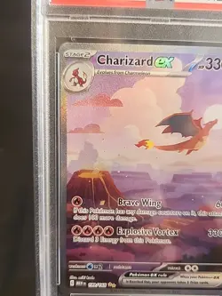 2023 Pokemon NEW EN Special Illustration Rare #199 Charizard ex Mint PSA 9 - Image 5