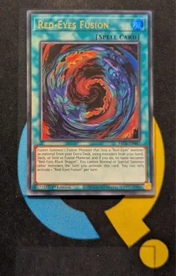 BROL-EN067 Red-Eyes Fusion Ultra Rare 1st Edition YuGiOh Card - Image 1