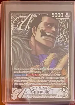 ONE PIECE THE AZURE SEA'S SEVEN CROCODILE ALT ART LEADER OP14-079 ALTERNATE ART - Image 1