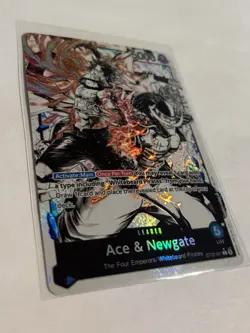 One Piece TCG Ace and Newgate ALT Art Leader [ST22-001] Parallel English Mint! - Image 2