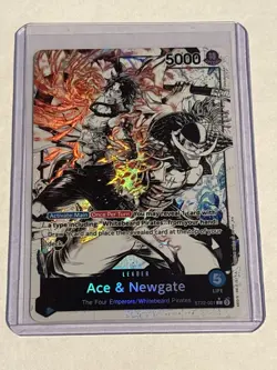 One Piece TCG Ace and Newgate ALT Art Leader [ST22-001] Parallel English Mint! - Image 5