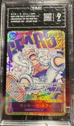 One Piece Monkey.D.Luffy Alternate Art OP05-119 TAG 9 - Image 1