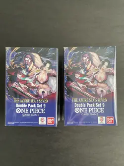 One Piece TCG: Double Pack Set 9 The Azure Sea's Seven FACTORY SEALED! (2) Boxes - Image 1