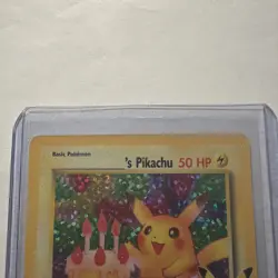 Pokemon TCG Birthday Pikachu Holo Rare Celebrations Card Mint Condition - Image 3