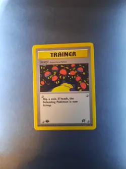 Pokemon Card Sleep! Rocket's Secret Machine 79/82 1st Edition Team Rocket LP - Image 3
