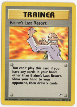 Blaine's Last Resort 105/132 Gym Heroes TRAINER Pokemon Card - Image 1
