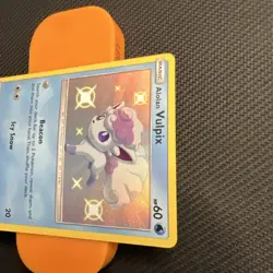 Alolan Vulpix SV8/SV94 Hidden Fates Shiny Vault Holo Rare Pokemon Card NM - Image 5