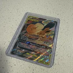Pokemon Eevee and Snorlax GX Holo Card SM169 Promo Card - Image 2