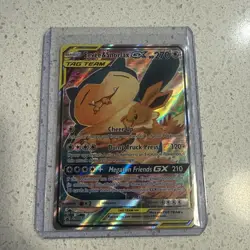 Pokemon Eevee and Snorlax GX Holo Card SM169 Promo Card - Image 4