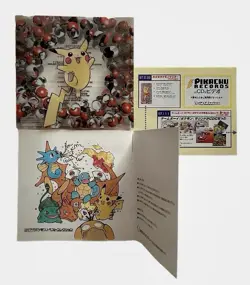 Vintage Pokemon Pikachu Records 1998 Japanese CD No Cards Included - Image 1