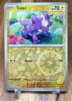 Toxel 071/198 SV1 Scarlet & Violet Base Reverse Holo Pokemon Card NM - Image 1