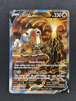 Entei V GG36/GG70 - Crown Zenith Galarian Gallery Holo Rare Pokemon Card - NM - Image 1