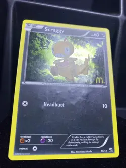 Servine, Scraggy & Dewott- 3 Of McDonald's Promo 2012 Holo Pokemon Card Lot MP - Image 4