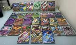 Pokemon TCG - Mixed Lot Pokemon Full Art Ex & Ex & V Card Lot - 30 Cards - Image 1