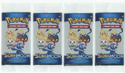 4ct Lot 2017 Pokemon SUN & MOON General Mills Cereal 3 Card Promo Packs - PBMC17 - Image 1