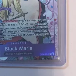 Black Maria Illustration Box Vol.2 OP08-074 One Piece Promotion Cards Promo - Image 4