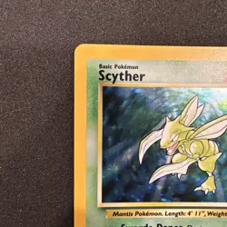 *No Symbol Error* Pokemon TCG English LP Scyther 10/64 Jungle Holo Rare Card - Image 2