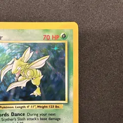 *No Symbol Error* Pokemon TCG English LP Scyther 10/64 Jungle Holo Rare Card - Image 3