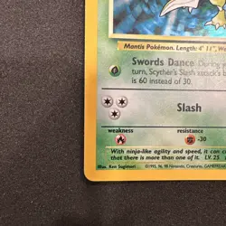 *No Symbol Error* Pokemon TCG English LP Scyther 10/64 Jungle Holo Rare Card - Image 4