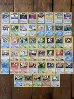 Pokemon TGC Gym Heroes 45 Card Vintage Lot. Never Played NM Condition Non Holo - Image 1
