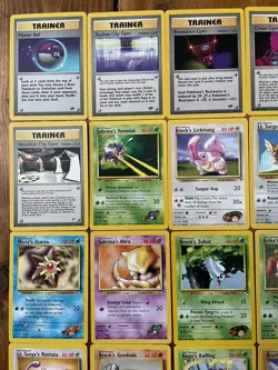 Pokemon TGC Gym Heroes 45 Card Vintage Lot. Never Played NM Condition Non Holo - Image 3
