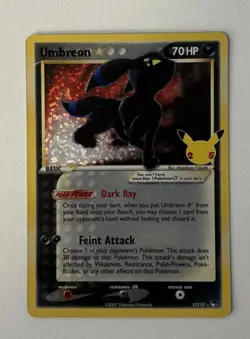 Umbreon Celebrations Classic Collection Holo Pokemon Card 17/17 - Image 1
