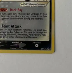 Umbreon Celebrations Classic Collection Holo Pokemon Card 17/17 - Image 5