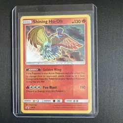 2017 Pokemon TCG Shining Legends Black Star Promo Card #SM70 Shining Ho-Oh Holo - Image 1