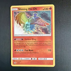 2017 Pokemon TCG Shining Legends Black Star Promo Card #SM70 Shining Ho-Oh Holo - Image 2