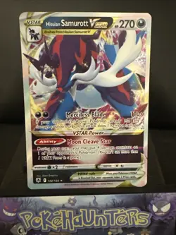 Pokemon Card Hisuian Samurott Vstar 102/189 Ultra Rare Astral Radiance Near Mint - Image 1