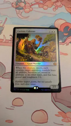 Curious Colossus MTG ECL Lorwyn Eclipsed Rare 0012 Mythic Creature Magic Foil - Image 1