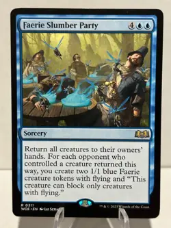 Faerie Slumber Party 311 R Wilds of Eldraine NM MTG - Image 1