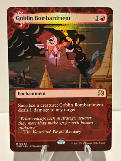 Goblin Bombardment 43 R Wilds of Eldraine: Enchanting Tales FOIL NM MTG - Image 1