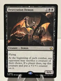 Desecration Demon 603 R Foundations NM MTG - Image 1