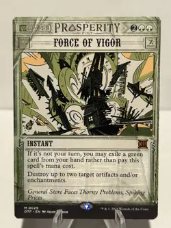 Force of Vigor 29 M Outlaws of Thunder Junction: Breaking News NM MTG - Image 1
