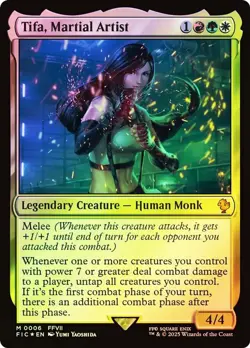 Tifa, Martial Artist #6 (Foil) (NM) Mythic Rare Final Fantasy FIN Magic MTG - Image 1