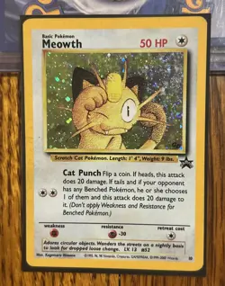 Pokemon TCG Meowth Promo 10 Holo Gameboy - Image 1