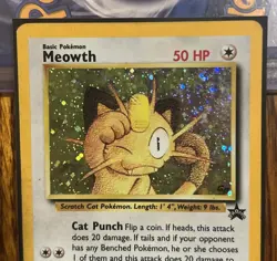 Pokemon TCG Meowth Promo 10 Holo Gameboy - Image 3