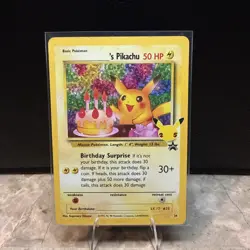 Birthday Pikachu Holo 24 Celebrations Classic Collection Pokemon 2021 NM - Image 1