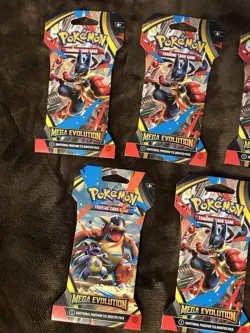 (Lot of 5) Pokemon TCG Mega Evolution Booster Pack Factory Sealed #1 - Image 2