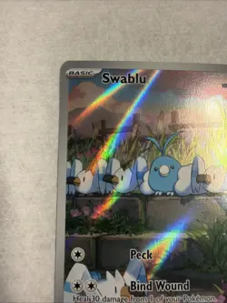 Swablu 213/182 Illustration Rare Pokemon TCG Paradox Rift Holo Mint Condition - Image 2