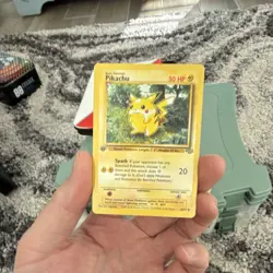 Pokemon Pikachu Base Set 1st Edition Red Cheeks 58/102 Vintage WOTC - Image 2