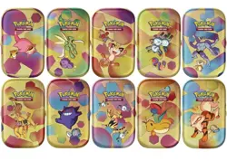 10x Pokemon TCG Scarlet & Violet 151 Full Mini-Tin set w/ 20 Packs SEALED - Image 1