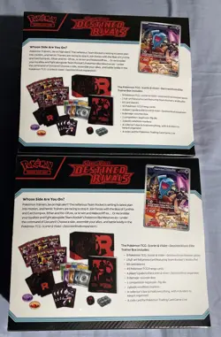 2 Pokemon TCG Scarlet & Violet Destined Rivals Elite Trainer Box ETB New Sealed - Image 2