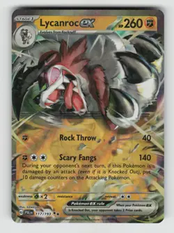 Pokemon - Lycanroc ex - 117/193 SV02: Paldea Evolved - Double Rare - NM - Image 1