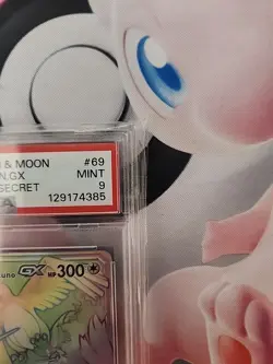 Pokemon Moltres & Zapdos & Articuno GX 69/68 Hidden Fates PSA 9 Secret Rare NM - Image 2