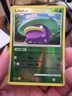 Pokemon Platinum Holo Lotad SH4 played!!! check pictures - Image 1
