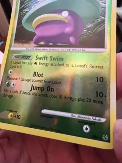 Pokemon Platinum Holo Lotad SH4 played!!! check pictures - Image 3
